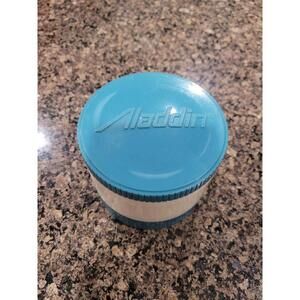 Vintage 6 oz Alladdin Soup Thermos Model #7000 has Insulated Freezer Lid